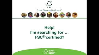 Searching for FSCcertified products [upl. by Annasor]