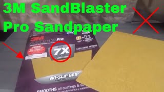 ✅ How To Use 3M SandBlaster Pro Sandpaper Review [upl. by Nary]