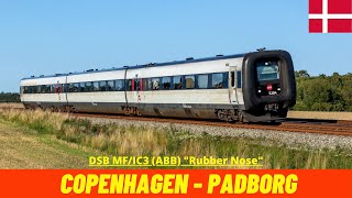 Copenhagen  Padborg DSB Denmark train drivers view 4K [upl. by Nilerual714]