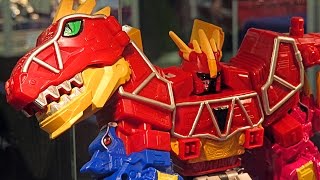 Power Rangers Dino Charge Toys Bandai America Interview [upl. by Ayitahs]