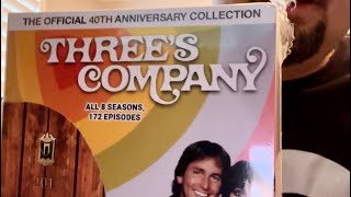 Threes Company with The RopersThrees A Crowd Complete Series DVD Box Set Unboxing [upl. by Aihsenod]