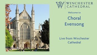 052224 Choral Evensong live from Winchester Cathedral 🇺🇦 [upl. by Nosirrag]