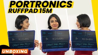 PORTRONICS RUFFPAD 15M  Unboxing and First Impression  Gadget Times [upl. by Phillada]