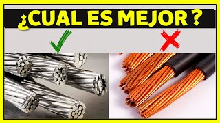 😱🔥Que cable es MEJOR 5 DIFERENCIAS entre CABLES electricos de ALUMINIO VS COBRE para electricidad [upl. by Nidnerb960]