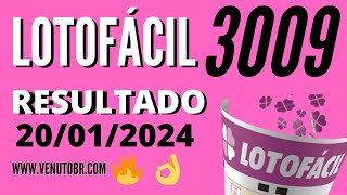 🍀 Resultado Lotofácil 3009 [upl. by Auhsot]