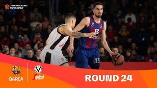 FC BarcelonaVirtus Segafredo Bologna  Round 24 Highlights  202324 Turkish Airlines EuroLeague [upl. by Karlis292]