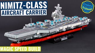 NimitzClass Aircraft Carrier  New Warship Series  Panlos 637009 Speed Build Review [upl. by Ynnaej102]