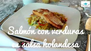 Salmón en SALSA HOLANDESA ¡Cocinando y olé [upl. by Detta]