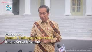 Presiden Jokowi Bantah Tudingan Intervensi Kasus Setya Novanto [upl. by Gnni396]