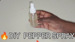 DIY PEPPER SPRAY🔥 Every Womans Shield ‼️Security Starts with Me💪asernal [upl. by Honor]