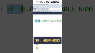 How to display Index text in SQL Server [upl. by Farant]