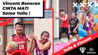 Yolla amp Vincent Lebih bucin atlet basket atau voli [upl. by Cimbura87]