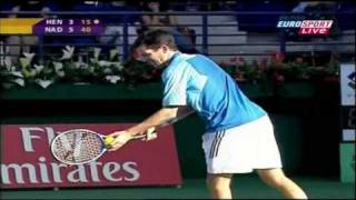 Nadal vs Henman ATP Dubai 2006 quarterfinal 48 [upl. by Sarina]