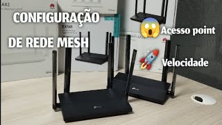 REDE MESH NO ROTEADOR TP LINK EX141 E ACESSO POINT [upl. by Whitson]