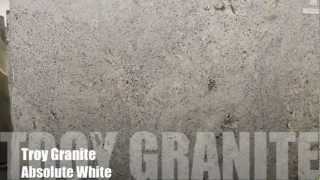 Absolute White Granite countertop by Troy Granite [upl. by Hasina]