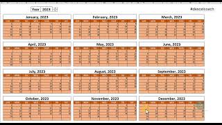 👉 Year 2024 Calendar [upl. by Mack267]