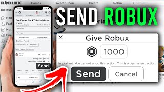 How To Give Robux To Friends Mobile Guide  Send Robux On Roblox Mobile [upl. by Eanod589]