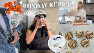 Sunday Reset Vlog Farmers Market Baking Christmas Cookies  Movie Night [upl. by Estrella]