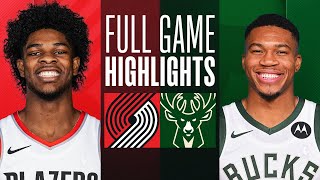 Game Recap Bucks 108 Trail Blazers 102 [upl. by Airotal966]