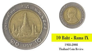 10baht 19882008 Thailand Coin Review  my gold and silver collection  old coin collection [upl. by Olenka253]