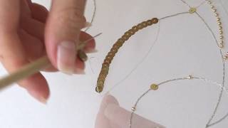 Luneville Embroidery Tutorial Beginner Module 1 Lesson 4 [upl. by Bala]