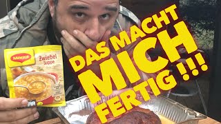 Irre  MAGGI HACKBRATEN ganz billig vom SMOKER  verrücktes ZUSCHAUERREZEPT  Klaus grillt [upl. by Anileda603]