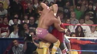 The Dynamite Kid vs quotMacho Manquot Randy Savage The Wrestling Classic [upl. by Anatnom]