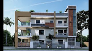 30X75 CORNER VILLA  SPLIT HOUSE  MODERN HOUSE [upl. by Ayotak]