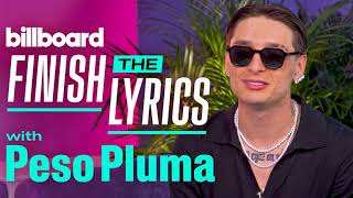 Peso Pluma Finishes the Lyrics to ‘Lady Gaga’ amp More [upl. by Mattie]