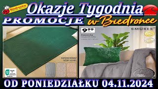 𝐁𝐈𝐄𝐃𝐑𝐎𝐍𝐊𝐀 Nowa Gazetka Promocyjna od 04112024 Okazje i promocje tygodnia – Katalog Biedronki [upl. by Attaymik]