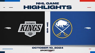 NHL Highlights  Kings vs Sabres  October 10 2024 [upl. by Stewart]