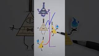 Gravity Falls line matching puzzle shorts viral art craft [upl. by Towne]