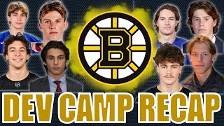 5 PROSPECTS THAT COULD CRACK THE BOSTON BRUINS NEXT SEASON Boston Bruins Development Camp Recap [upl. by Nnylarak820]