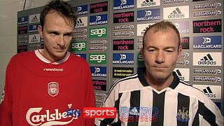 Alan Shearer amp Dietmar Hamann with a joint postmatch interview after Newcastle drew with Liverpool [upl. by Elly]