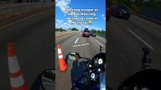 Swerving cones is to much fun yamahar6sound motorcycle r6sound yamahar6 biker sportbike [upl. by Friedrick392]