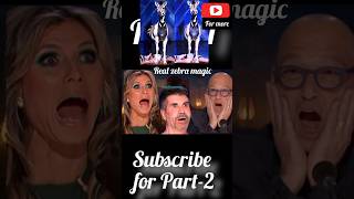 Americas Got Talent real magic Zebra Tutorial shorts trending ytshorts americagottalent [upl. by Ainitsirhc]