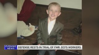 Defense teams rest in trial of two former DCFS workers connected to the 2019 death of 5yearold AJ [upl. by Ardnuasak]