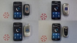 My old button Samsung flip phones incoming calls  Part 2 [upl. by Bell]