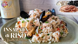 INSALATA DI RISO ai FRUTTI DI MARE  ricetta facile per RISO IN INSALATA con FRUTTI DI MARE [upl. by Dulcine]