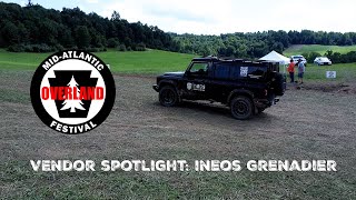 MidAtlantic Overland Festival Vendor Spotlight INEOS Grenadier [upl. by Spearman]