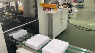 1300mm Fully Automatic A4 Size Copy Paper Sheet Cutting Machine [upl. by Sidonie]