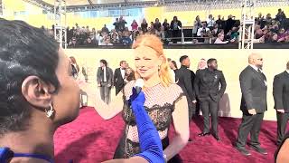 Sarah Snook Succession on the 2024 Golden Globes red carpet [upl. by Neelcaj]