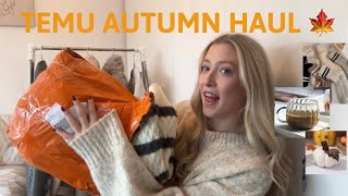 TEMU autumn haul 🍁 homewearampclothing  ad [upl. by Leuqram802]