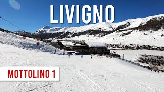 Livigno Ski Guide Mottolino  Mottolino1 red piste 4 [upl. by Leind369]