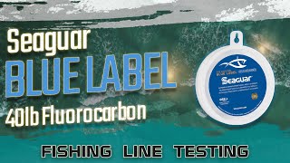 Fishing Line Testing  Seaguar Blue Label 40lb Fluorocarbon [upl. by Reddin]