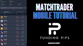 MATCH TRADER MOBILE TUTORIAL FUNDINGPIPS AFSOOMAALI [upl. by Polash664]