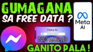 MESSENGER META AI GUMAGANA BA KAHIT NO LOAD OR FREE DATA LANG [upl. by Stein39]