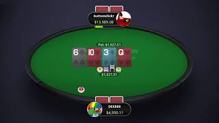 2550 buttonclickr Vs DEX888  High Stakes Poker [upl. by Latsirc]