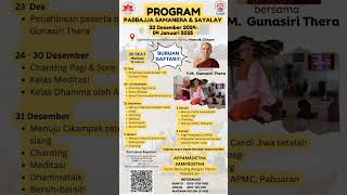 program Pabbaja Samanera dan Sayalay [upl. by Targett]