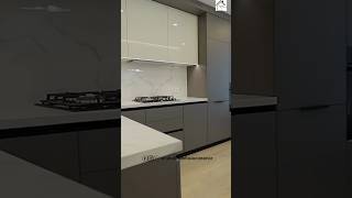 Modular Kitchen Interior with pantry unit and acrylic laminate  interiordesign kitchen [upl. by Cirdek314]